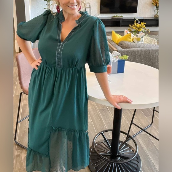 Matilda Jane Womenβs green dress, size Small, EUC - Picture 4 of 9